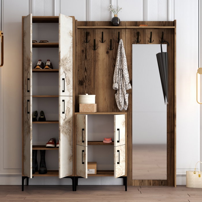 Hanah Home Berlin ABC - Nogal y Blanco